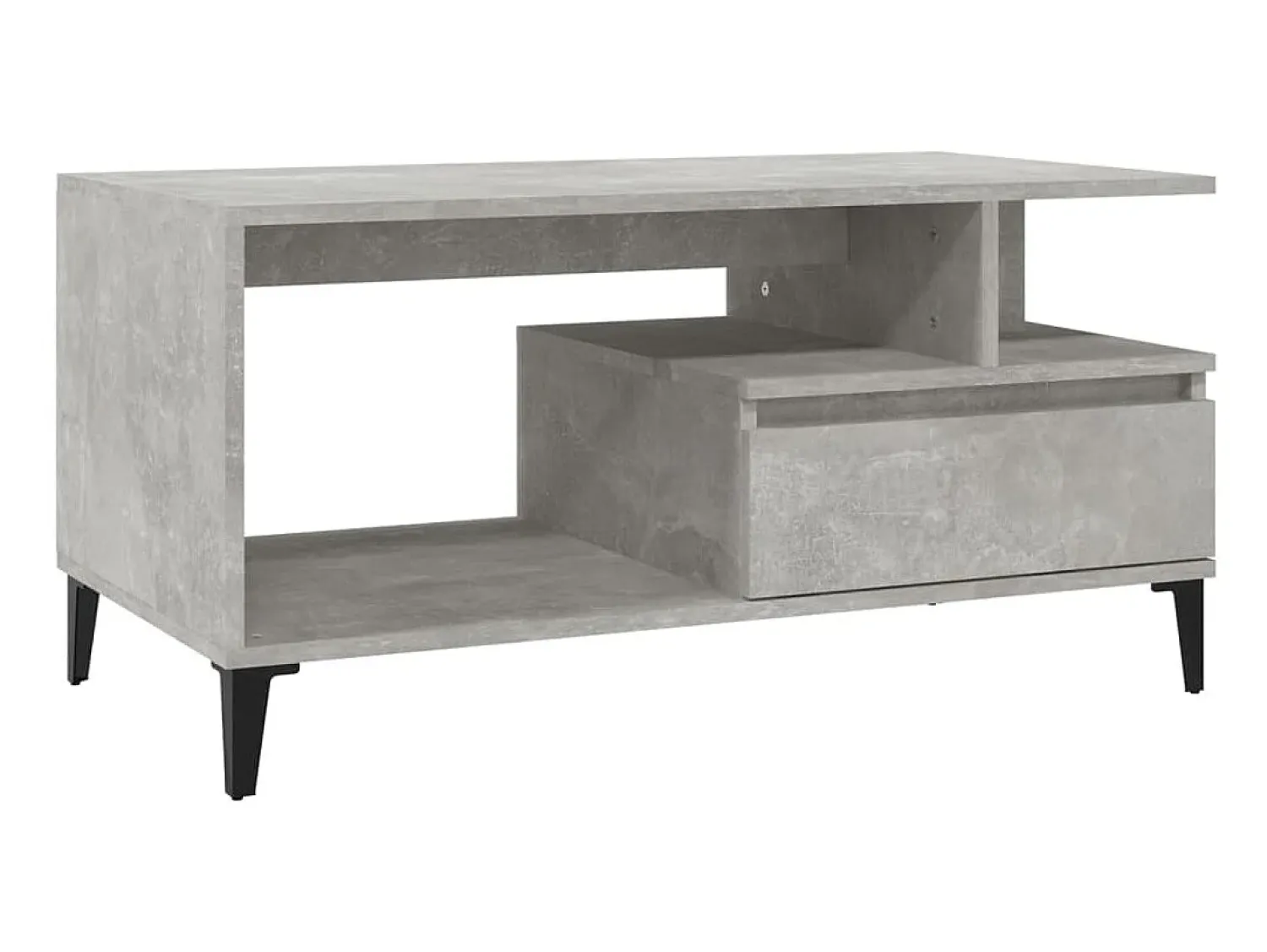 Mesa de centro 90x49x45 derivados de madeira cimento PT540218^ Mesa De Centro