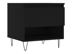Mesa De Centro|vidaxl Mesa de centro 50x46x50 derivados de madeira Preto