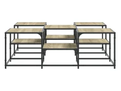 vidaxl Mesa de centro 121x121x40 derivados de madeira carvalho sonoma^ Mesa De Centro