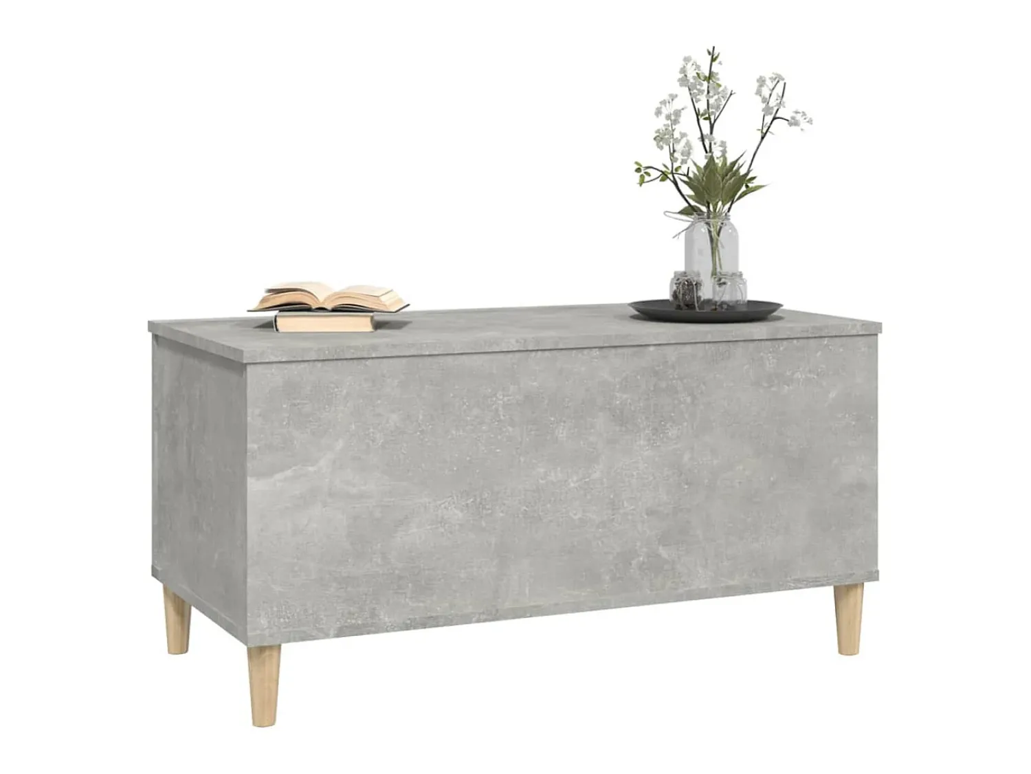 Mesa de centro 90x44,5x45 derivados de madeira cimento PT478972^ Mesa De Centro