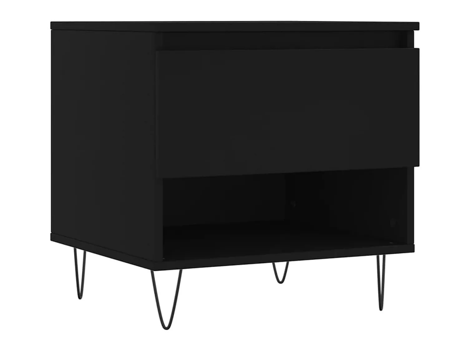 Mesa De Centro| Mesa de centro 50x46x50 derivados de madeira PT142563 Preto