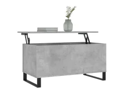 Discount Mesa de centro 90x44,5x45 derivados de madeira cimento PT209210 Cinzento