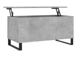 Discount Mesa de centro 90x44,5x45 derivados de madeira cimento PT209210 Cinzento
