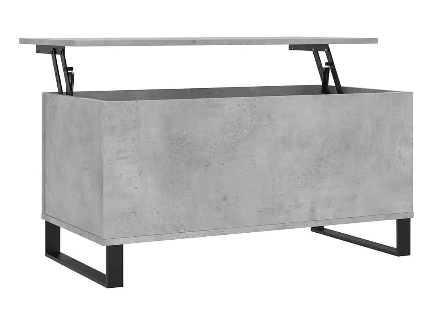 Discount Mesa de centro 90x44,5x45 derivados de madeira cimento PT209210 Cinzento