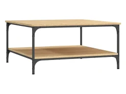 Mesa De Centro|vidaxl Mesa de centro 80x80x40 derivados de madeira carvalho sonoma Natural claro
