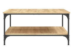 Mesa De Centro|vidaxl Mesa de centro 80x80x40 derivados de madeira carvalho sonoma Natural claro