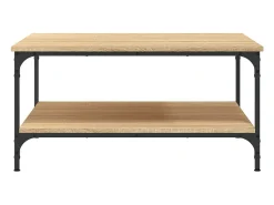 Mesa De Centro|vidaxl Mesa de centro 80x80x40 derivados de madeira carvalho sonoma Natural claro