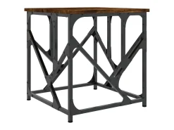 Mesa De Centro|vidaxl Mesa de centro 45x45x47,5 derivados madeira carvalho fumado Natural claro