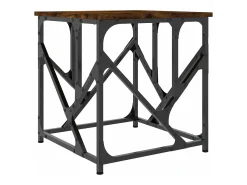 Mesa De Centro|vidaxl Mesa de centro 45x45x47,5 derivados madeira carvalho fumado Natural claro