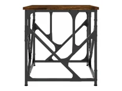 Mesa De Centro|vidaxl Mesa de centro 45x45x47,5 derivados madeira carvalho fumado Natural claro