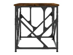 Mesa De Centro|vidaxl Mesa de centro 45x45x47,5 derivados madeira carvalho fumado Natural claro