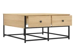 Mesa De Centro*vidaxl Mesa de centro 80x80x40 derivados de madeira carvalho sonoma Natural claro