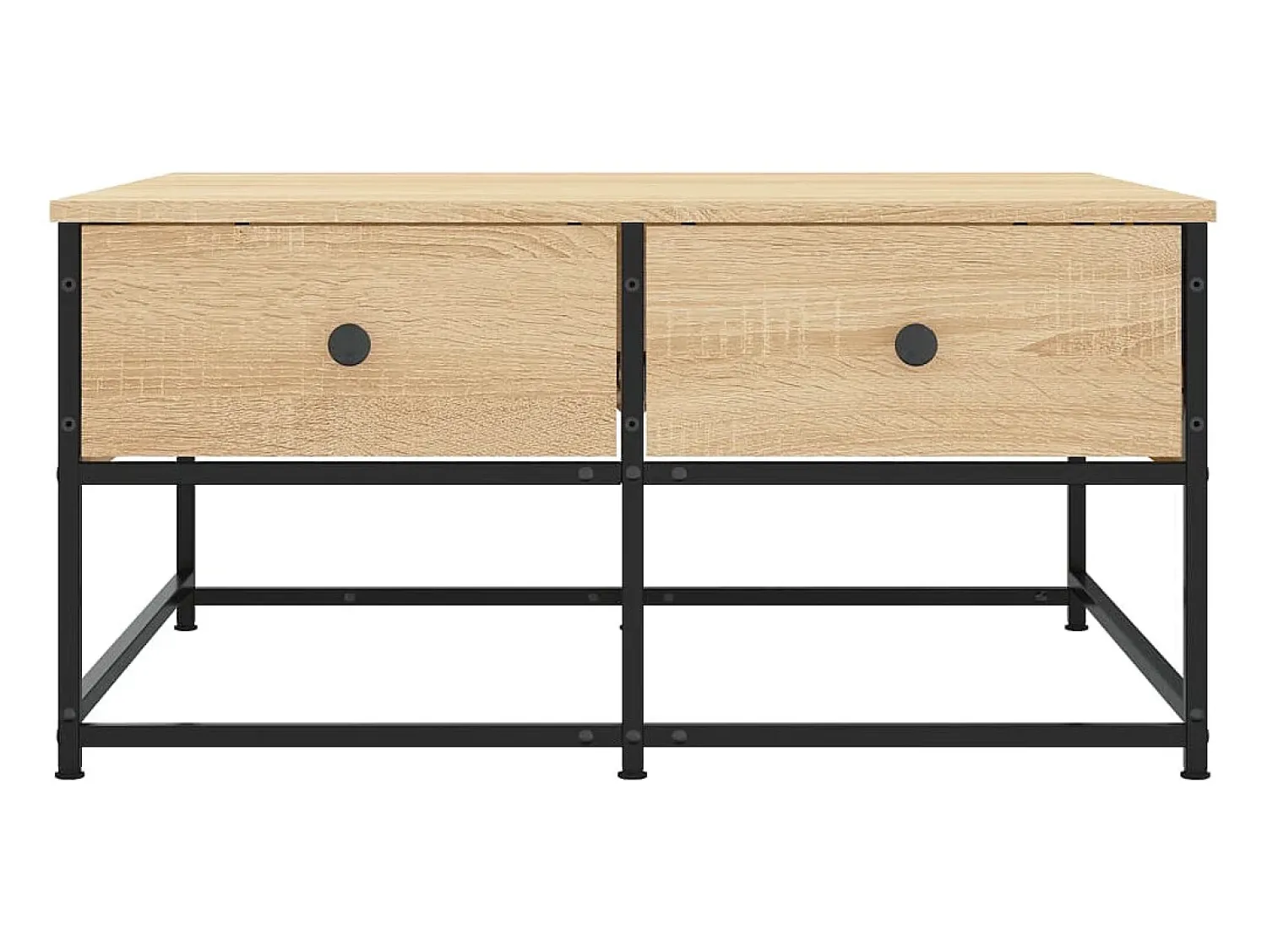 Mesa De Centro*vidaxl Mesa de centro 80x80x40 derivados de madeira carvalho sonoma Natural claro