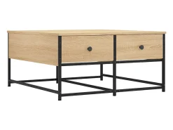 Mesa De Centro*vidaxl Mesa de centro 80x80x40 derivados de madeira carvalho sonoma Natural claro