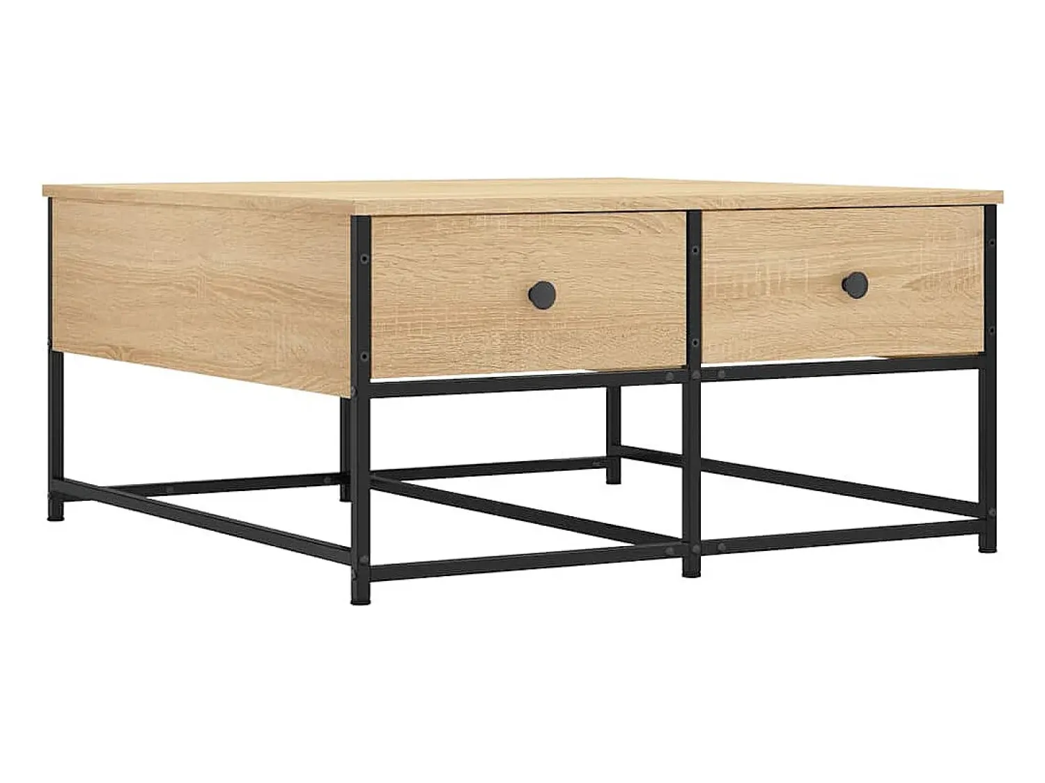 Mesa De Centro*vidaxl Mesa de centro 80x80x40 derivados de madeira carvalho sonoma Natural claro