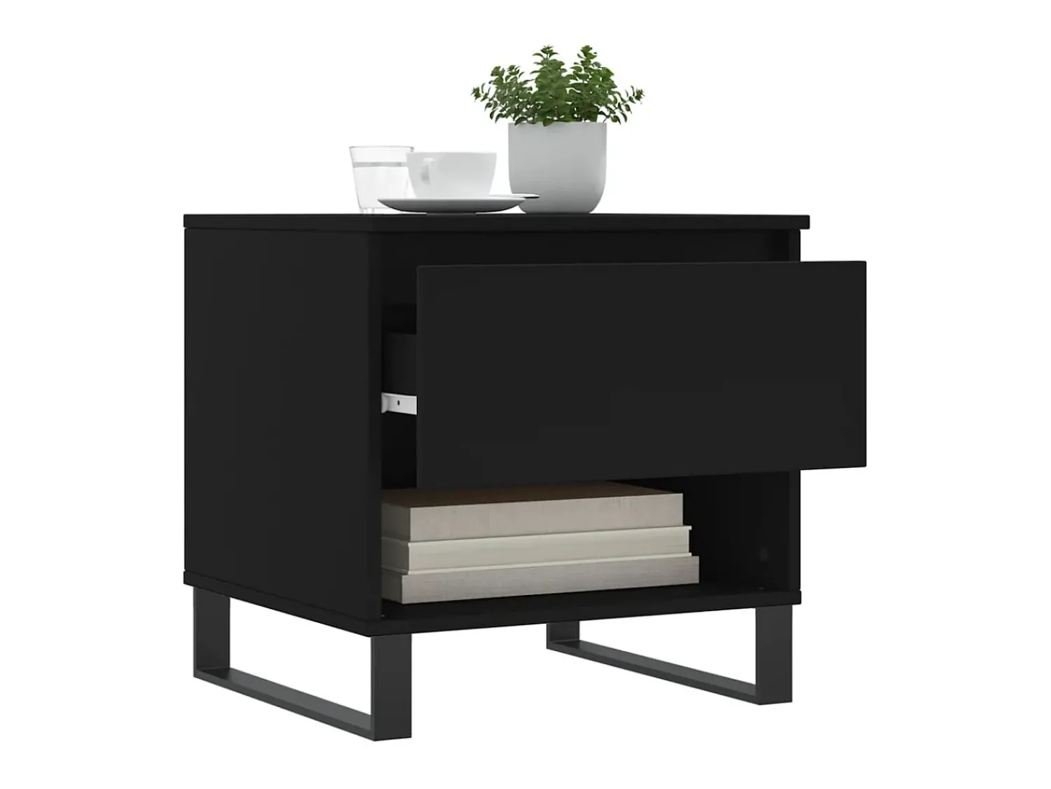Mesa De Centro* Mesa de centro 50x46x50 derivados de madeira PT294503 Preto