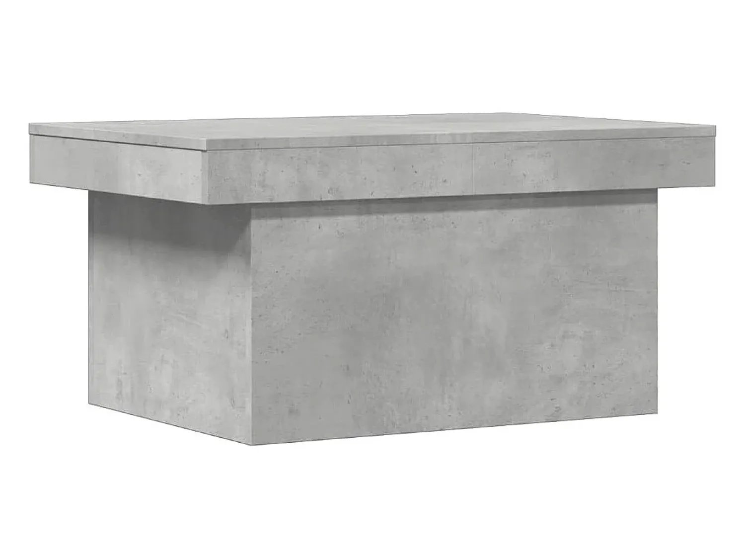Mesa De Centro* Mesa de centro 100x55x40 derivados de madeira cimento PT148449 Cinzento