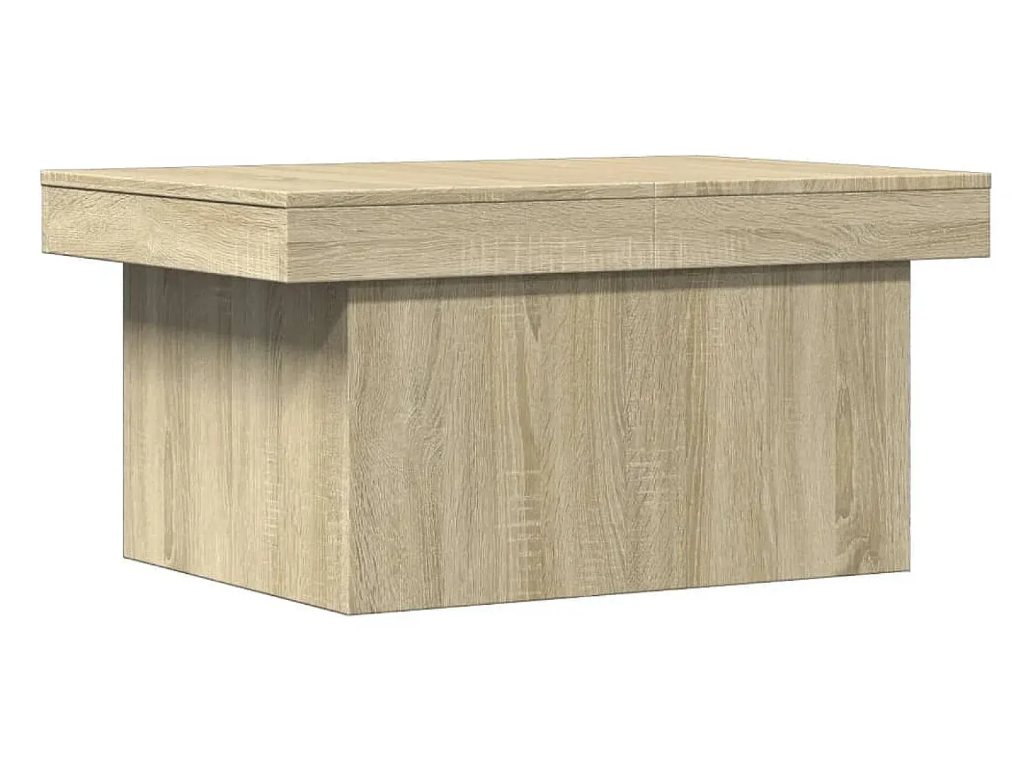 Mesa De Centro| Mesa de centro 100x55x40 derivados de madeira carvalho sonoma PT179199 Castanho