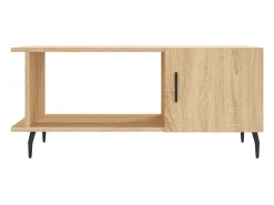 Mesa De Centro*vidaxl Mesa de centro 90x50x40 madeira processada carvalho sonoma Natural claro