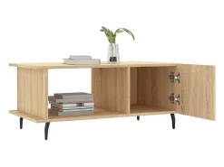 Mesa De Centro*vidaxl Mesa de centro 90x50x40 madeira processada carvalho sonoma Natural claro