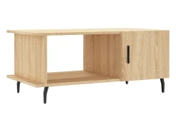 Mesa De Centro*vidaxl Mesa de centro 90x50x40 madeira processada carvalho sonoma Natural claro