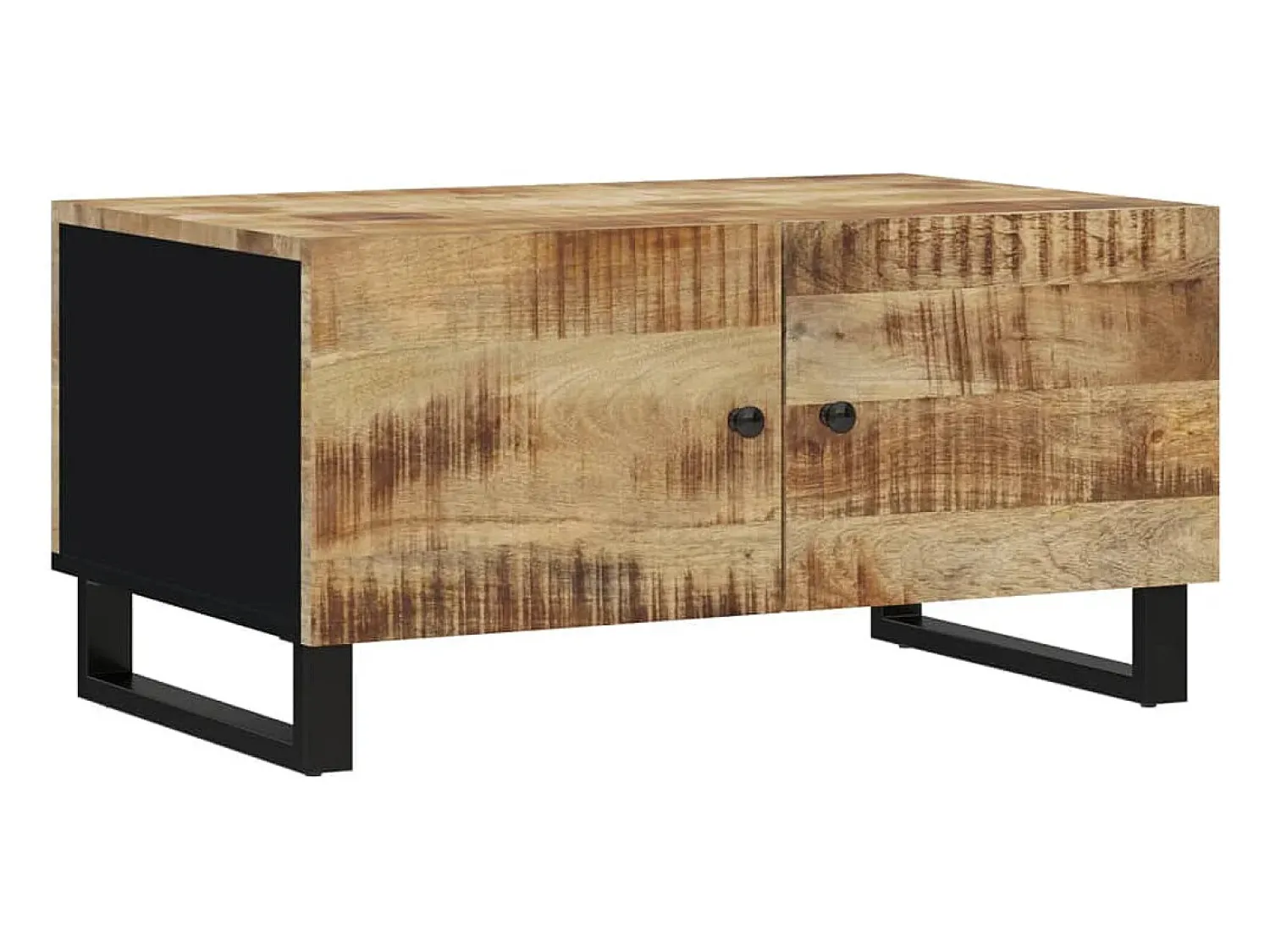 Mesa De Centro|vidaxl Mesa de centro 80x50x40 madeira mangueira maciça/deriv. madeira Natural claro