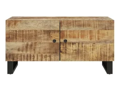 Online Mesa de centro 80x50x40 madeira mangueira maciça/deriv. madeira PT529249 Castanho