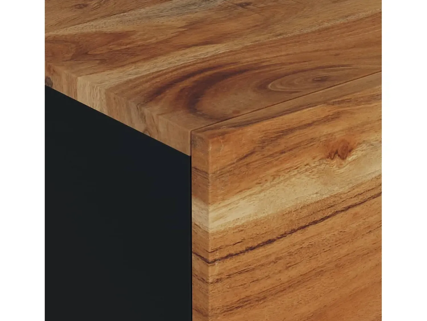 vidaxl Mesa de centro 80x50x40 madeira de acácia maciça/deriv. madeira^ Mesa De Centro