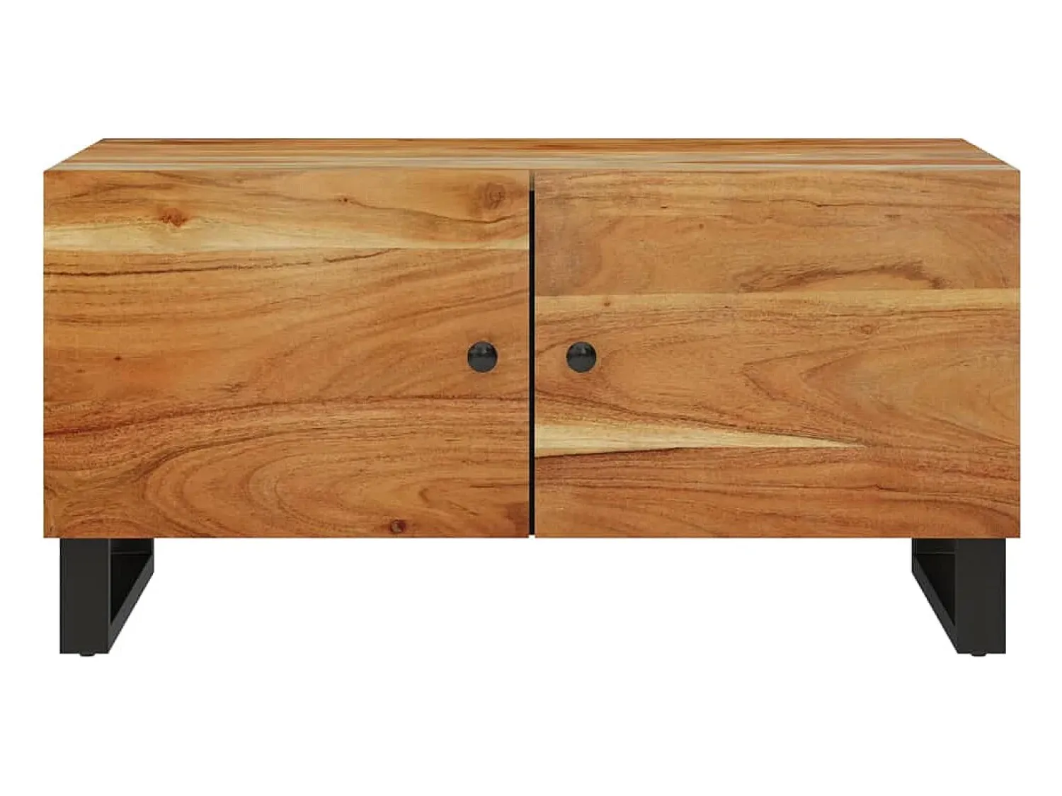 vidaxl Mesa de centro 80x50x40 madeira de acácia maciça/deriv. madeira^ Mesa De Centro