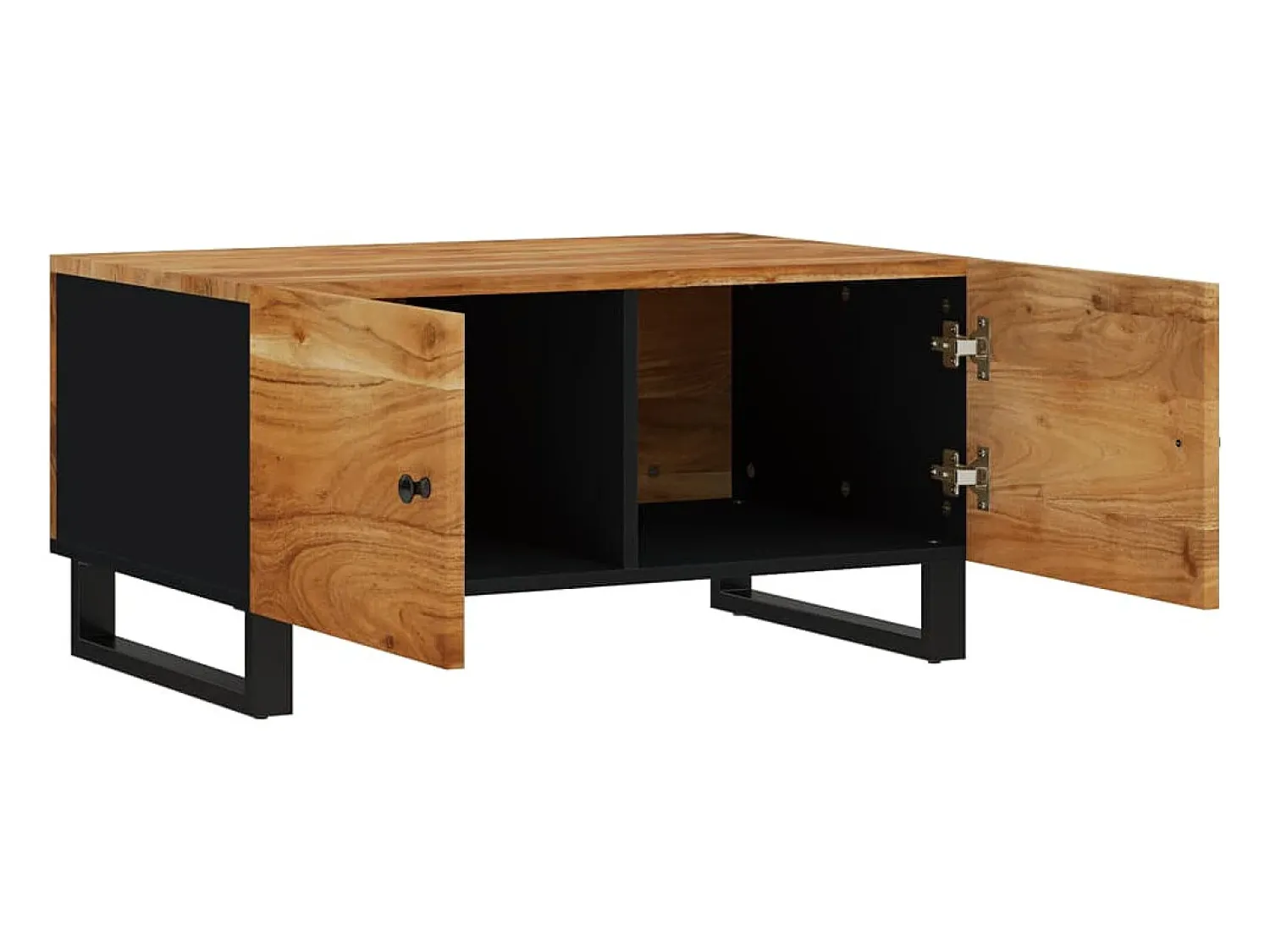 vidaxl Mesa de centro 80x50x40 madeira de acácia maciça/deriv. madeira^ Mesa De Centro