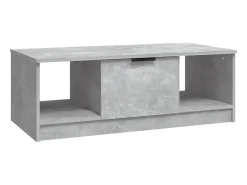 Sale Mesa de centro 102x50x36 madeira processada cinza cimento PT570695 Cinzento