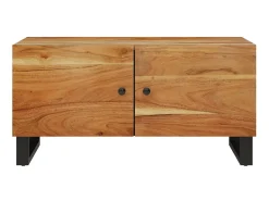 Sale Mesa de centro 80x50x40 madeira de acácia maciça/deriv. madeira PT918430 Castanho