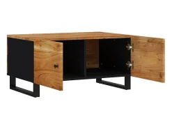 Sale Mesa de centro 80x50x40 madeira de acácia maciça/deriv. madeira PT918430 Castanho