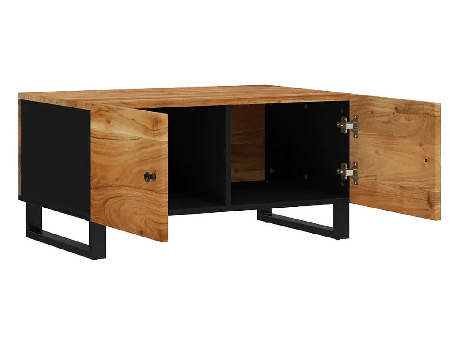 Sale Mesa de centro 80x50x40 madeira de acácia maciça/deriv. madeira PT918430 Castanho