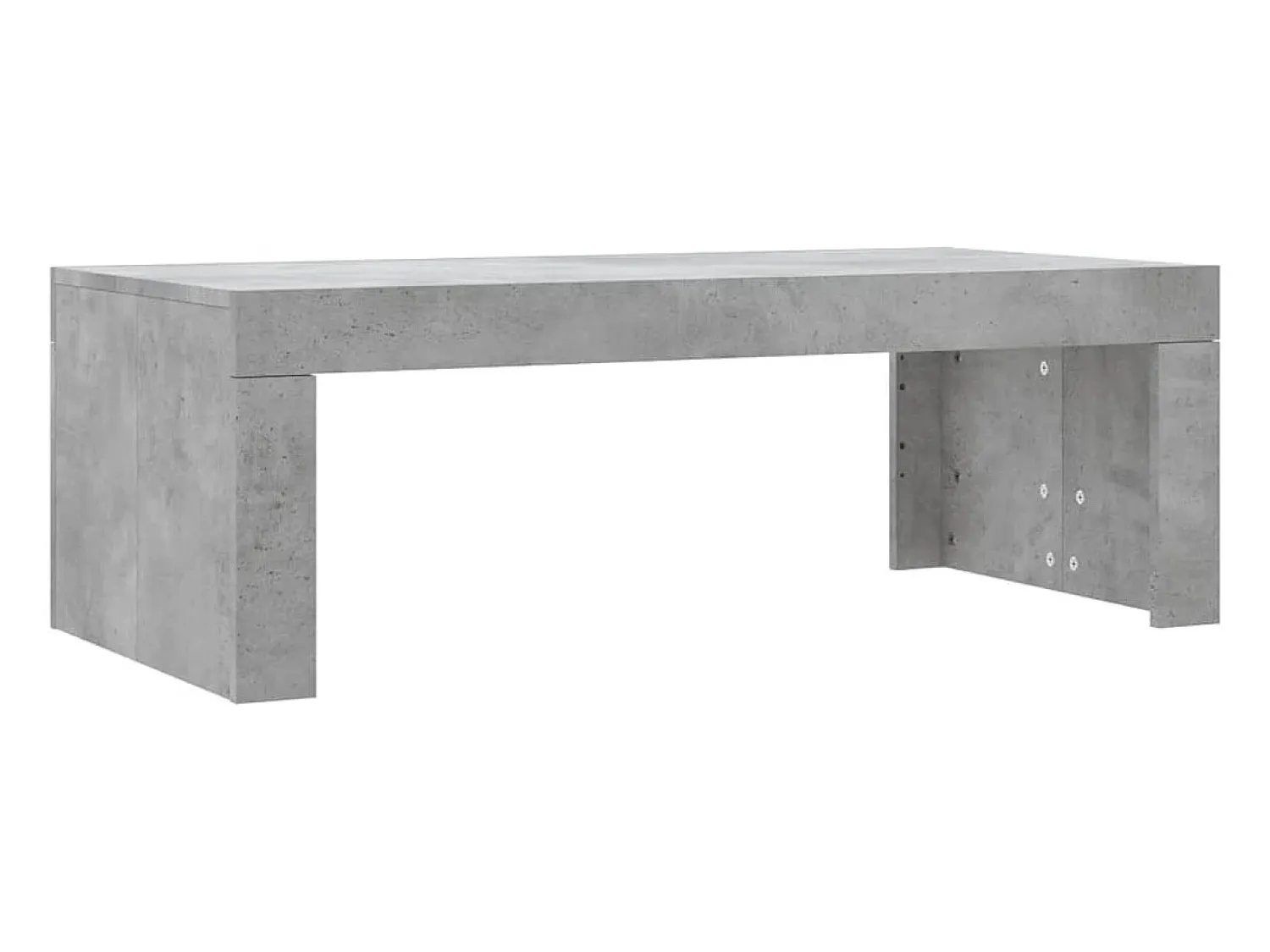 Mesa De Centro|vidaxl Mesa de centro 102x50x36 madeira processada cinza cimento Cinzento