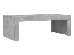Mesa De Centro|vidaxl Mesa de centro 102x50x36 madeira processada cinza cimento Cinzento
