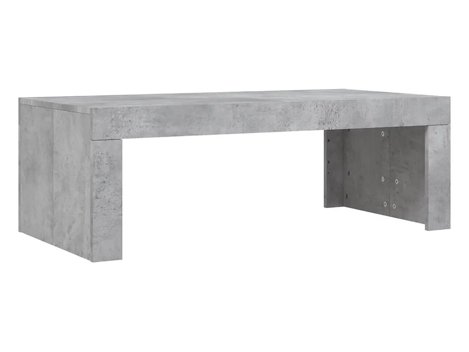 Mesa De Centro|vidaxl Mesa de centro 102x50x36 madeira processada cinza cimento Cinzento
