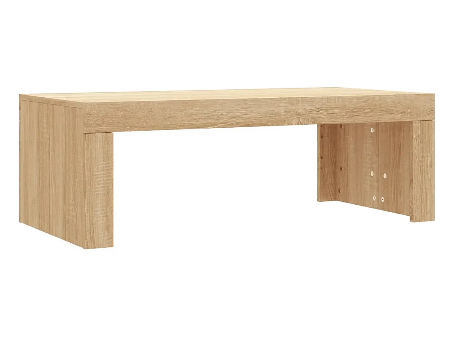 Mesa De Centro| Mesa de centro 102x50x36 madeira processada carvalho sonoma PT139414 Castanho