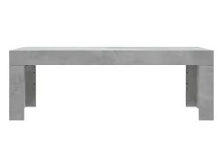 Mesa De Centro* Mesa de centro 102x50x36 madeira processada cinza cimento PT622715 Cinzento