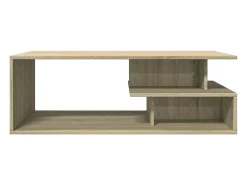 Sale vidaxl Mesa de centro 102x55x35 madeira processada carvalho sonoma Natural claro