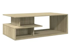 Sale vidaxl Mesa de centro 102x55x35 madeira processada carvalho sonoma Natural claro