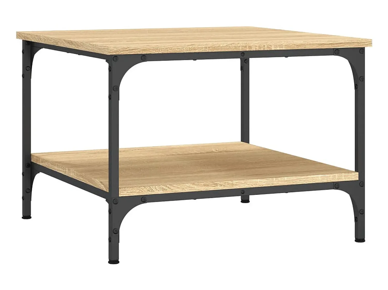 Mesa De Centro| Mesa de centro 55x55x40 madeira processada carvalho sonoma PT723970 Castanho