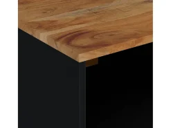 Online vidaxl Mesa de centro 80x50x40 madeira de acácia maciça/deriv. madeira Natural claro