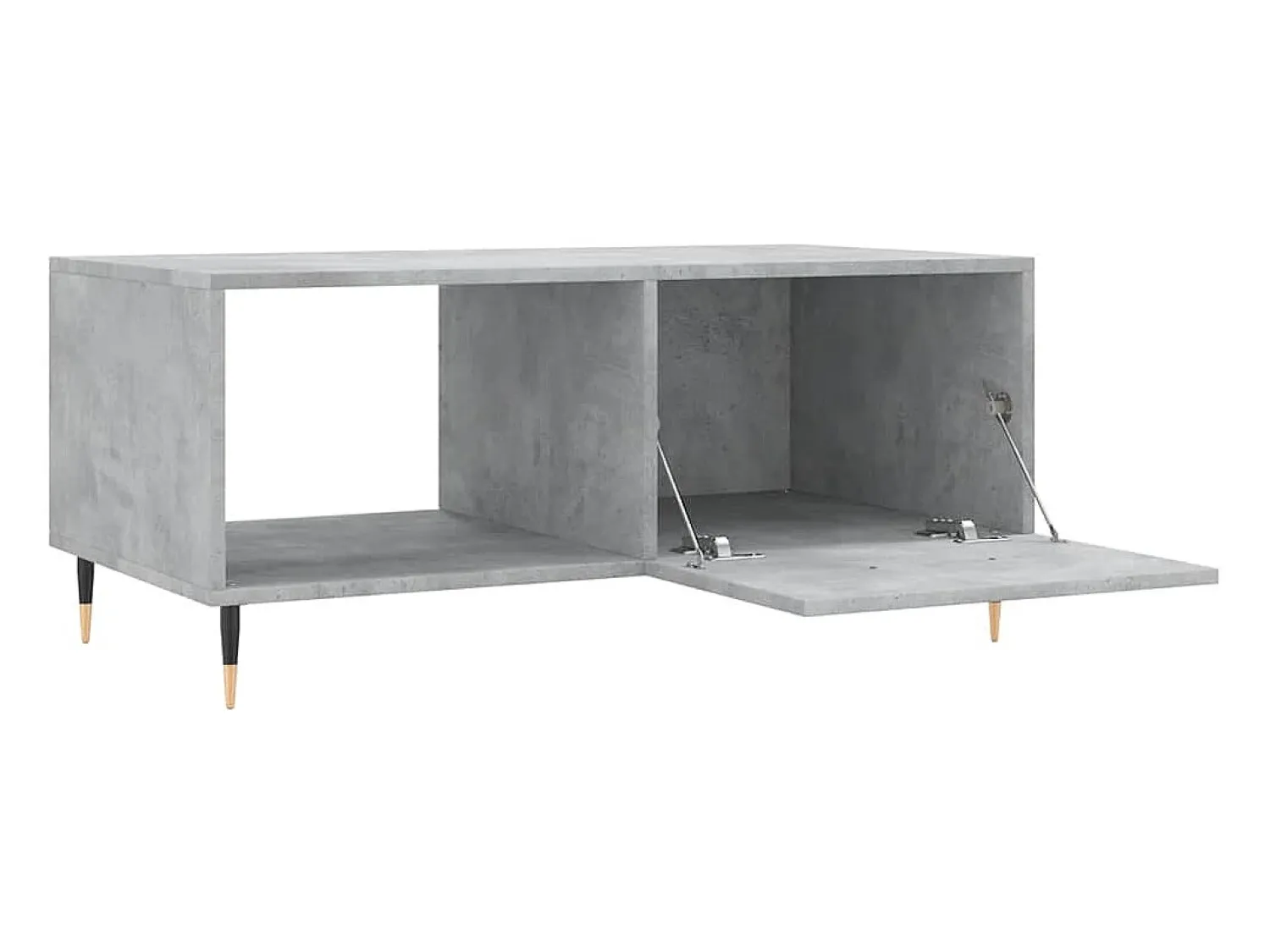 Mesa De Centro*vidaxl Mesa de centro 90x50x40 madeira processada cinza cimento Cinzento claro