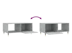 Mesa De Centro*vidaxl Mesa de centro 90x50x40 madeira processada cinza cimento Cinzento claro