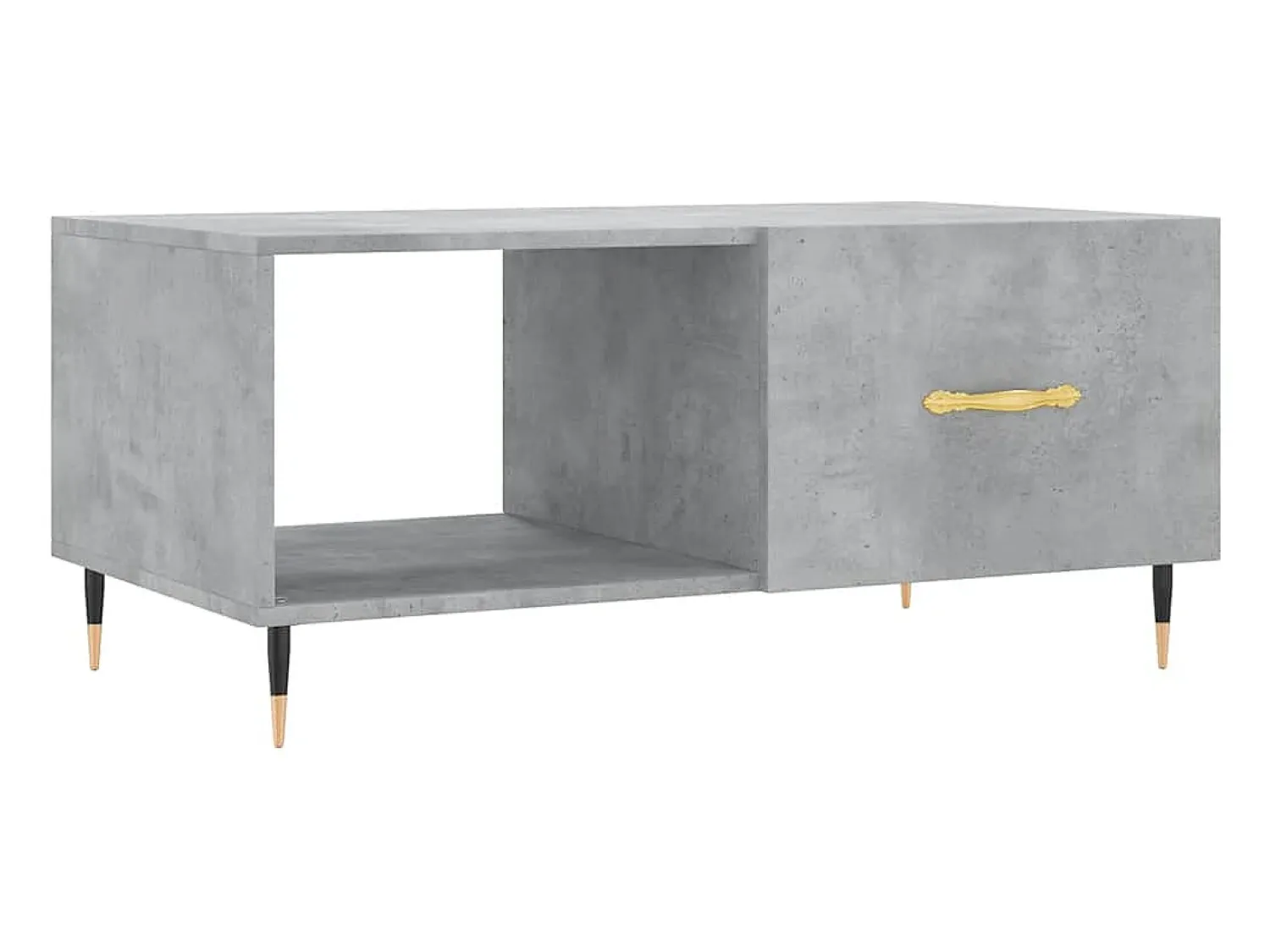 Mesa De Centro*vidaxl Mesa de centro 90x50x40 madeira processada cinza cimento Cinzento claro