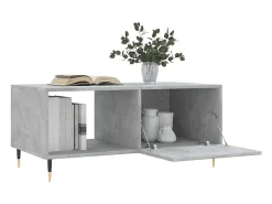 Mesa De Centro*vidaxl Mesa de centro 90x50x40 madeira processada cinza cimento Cinzento claro
