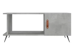 Mesa De Centro|vidaxl Mesa de centro 90x50x40 madeira processada cinza cimento Cinzento