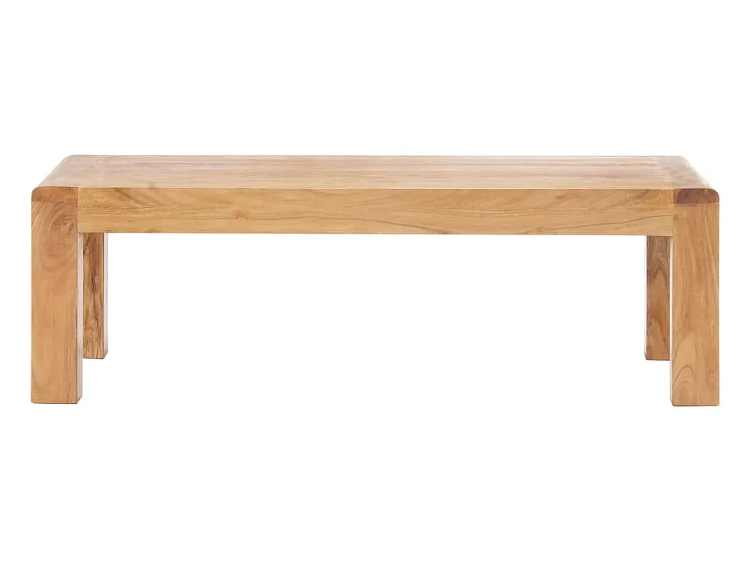 Mesa De Centro| Mesa de centro 110x60x35cm acácia maciça c/ acabamento a mel PT839137 Branco