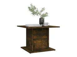 Mesa de centro 55,5x55,5x40cm contraplacado cor carvalho fumado PT863565^ Mesa De Centro
